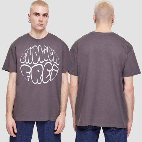 1034 "Endlich frei" Abschluss ABI Oversize T-Shirt einseitig bedruckt