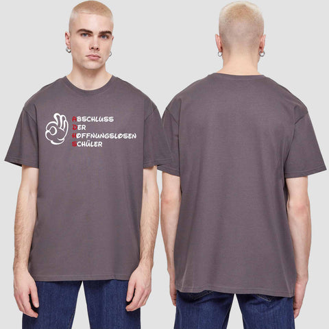 1011 "A.D.H.S" Abschluss Oversize T-Shirt einseitig bedruckt