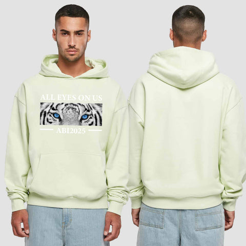 1021 "all Eyes Tiger" Abi Premium Oversize Hoodie einseitig bedruckt