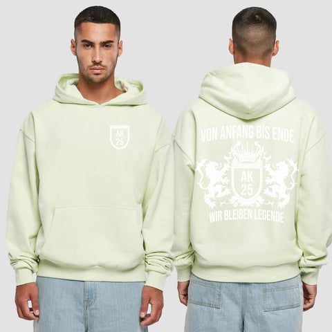 1023 "Legende" Abschluss Premium Oversize Hoodie einseitig bedruckt