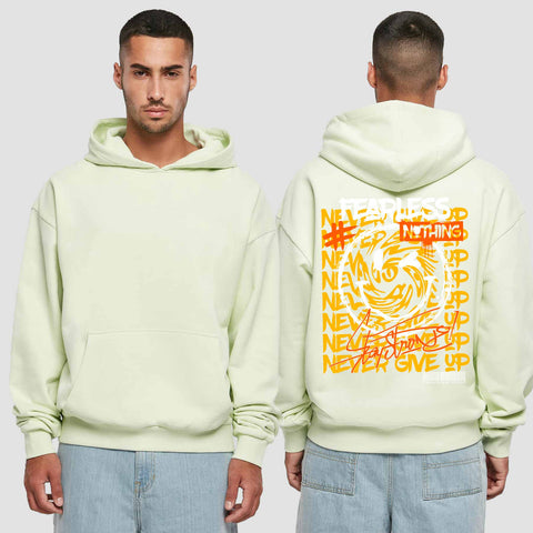 1020 "Smile" Abschluss Premium Oversize Hoodie einseitig bedruckt