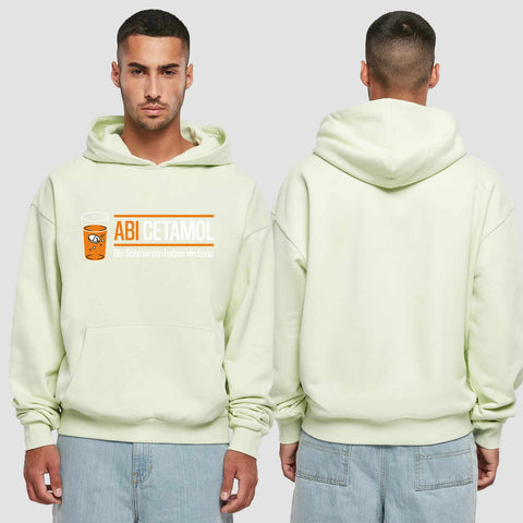 1001 "Abicetamol" Abi Premium Oversize Hoodie einseitig bedruckt