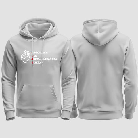 1011 "A.D.H.S." Abschluss regular College Hoodie einseitig bedruckt