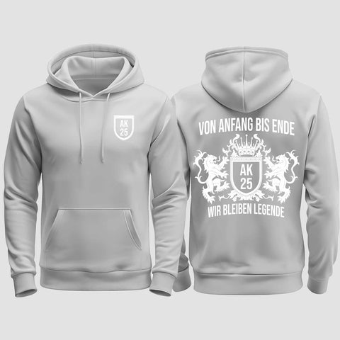 1023 "Legende" Abschluss regular College Hoodie beidseitig bedruckt