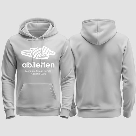 1003 "Abiletten" Abi regular College Hoodie einseitig bedruckt