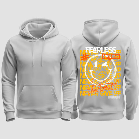 1020 "Smiley" Abschluss regular College Hoodie einseitig bedruckt