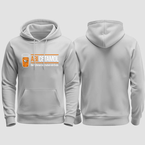 1001 "Abicetamol" Abi regular College Hoodie einseitig bedruckt