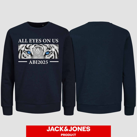 1021 "All Eyes Tiger" Abi Sweatshirt by Jack&Jones einseitig bedruckt