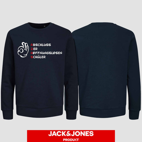 1011 "A.D.H.S" Abschluss Sweatshirt by Jack&Jones einseitig bedruckt