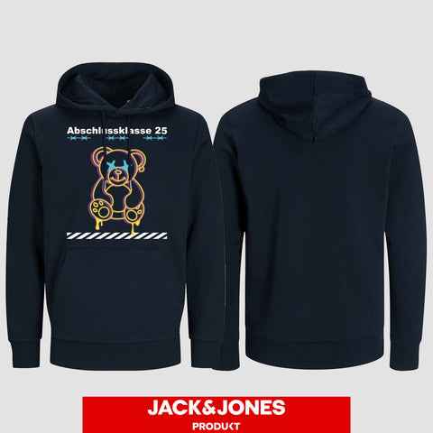 1014 "Teddy X" Abschluss Hoodie by Jack&Jones einseitig bedruckt