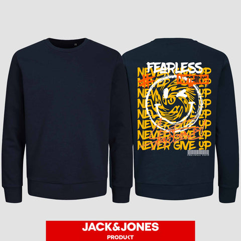 1020 "Fearless" Abschluss Sweatshirt by Jack&Jones einseitig bedruckt