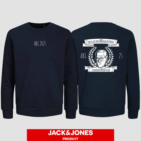 1007 "Abinale Phase" Abi Sweatshirt by Jack&Jones beidseitig bedruckt