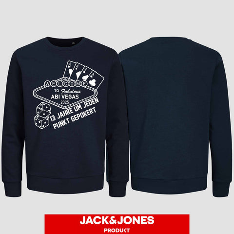 1012 "Abi Vegas" Abi Sweatshirt by Jack&Jones einseitig bedruckt