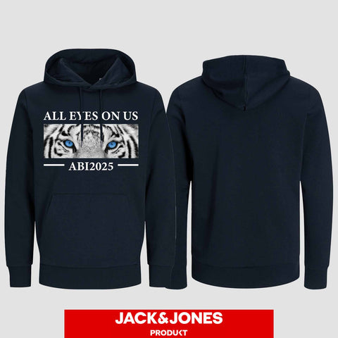 1021 "All Eyes on Us Tiger" ABI Hoodie by Jack&Jones einseitig bedruckt