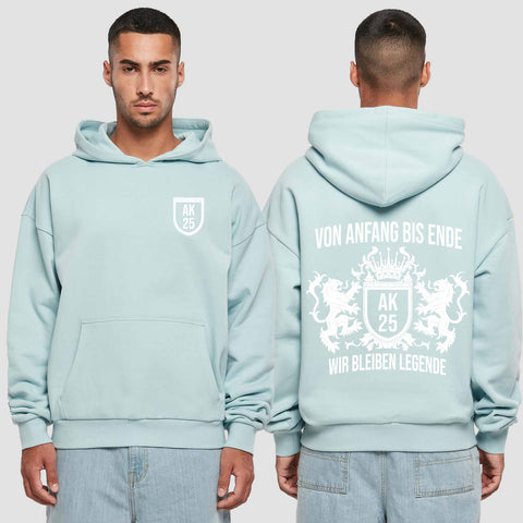 1023 "Legende" Abschluss Premium Oversize Hoodie einseitig bedruckt