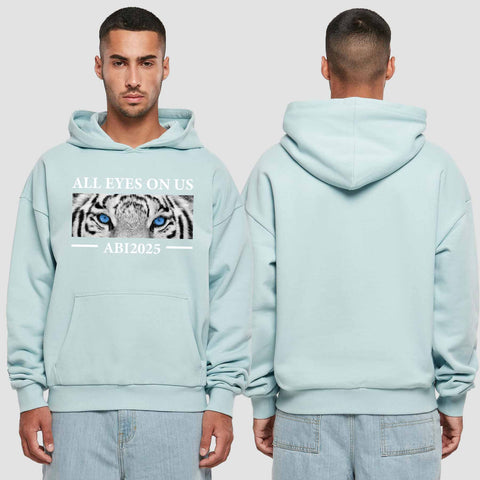 1021 "all Eyes Tiger" Abi Premium Oversize Hoodie einseitig bedruckt