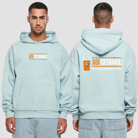 1002 "Abicetamol" Abi Premium Oversize Hoodie beidseitig bedruckt