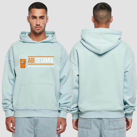 1001 "Abicetamol" Abi Premium Oversize Hoodie einseitig bedruckt