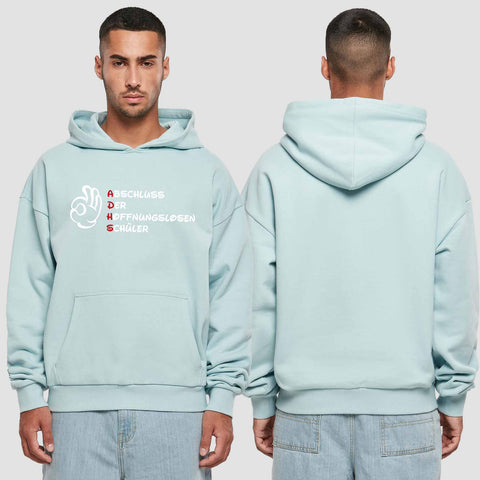 1011 "ADHS" Abschluss Premium Oversize Hoodie einseitig bedruckt