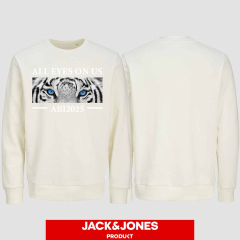 1021 "All Eyes Tiger" Abi Sweatshirt by Jack&Jones einseitig bedruckt