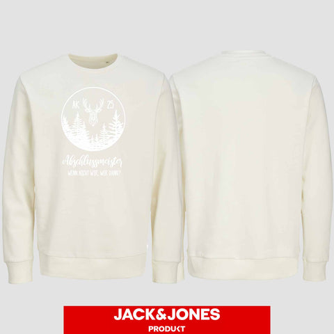 1018 "wenn nicht wir" Abschluss Sweatshirt by Jack&Jones einseitig bedruckt