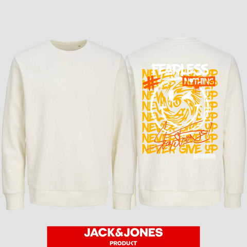 1020 "Fearless" Abschluss Sweatshirt by Jack&Jones einseitig bedruckt