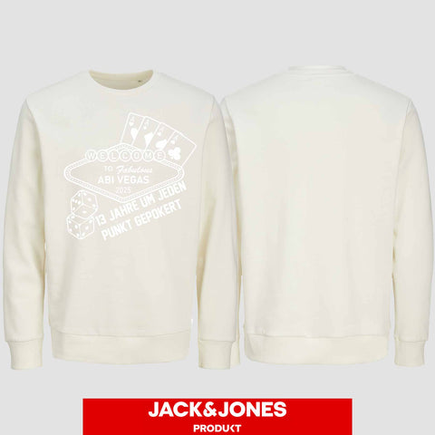 1012 "Abi Vegas" Abi Sweatshirt by Jack&Jones einseitig bedruckt