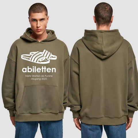 1003 "Abiletten" Abi Premium Oversize Hoodie einseitig bedruckt