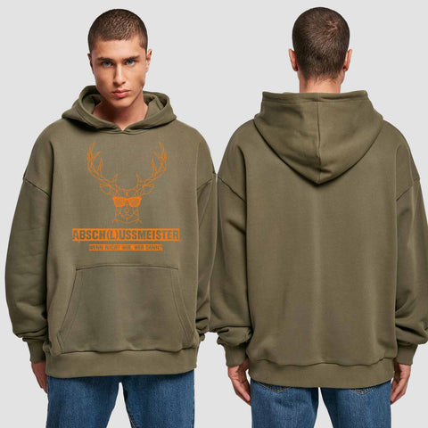 1013 "wenn nicht wir..." Abschluss Premium Oversize Hoodie einseitig bedruckt