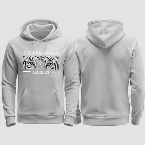 1021 "All Eyes Tiger" Abi regular College Hoodie einseitig bedruckt