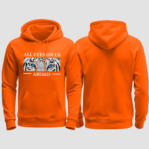 1021 "All Eyes Tiger" Abi regular College Hoodie einseitig bedruckt