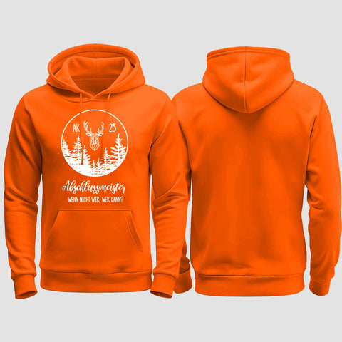 1018 "Abschlussmeister 2" Abschluss regular College Hoodie einseitig bedruckt