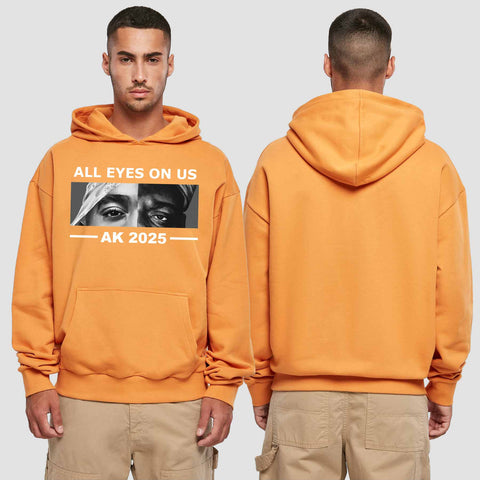 1022 "all Eyes" Abschluss Premium Oversize Hoodie einseitig bedruckt