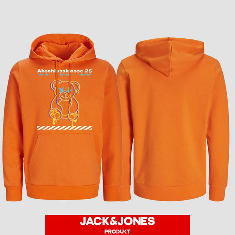 1014 "Teddy X" Abschluss Hoodie by Jack&Jones einseitig bedruckt