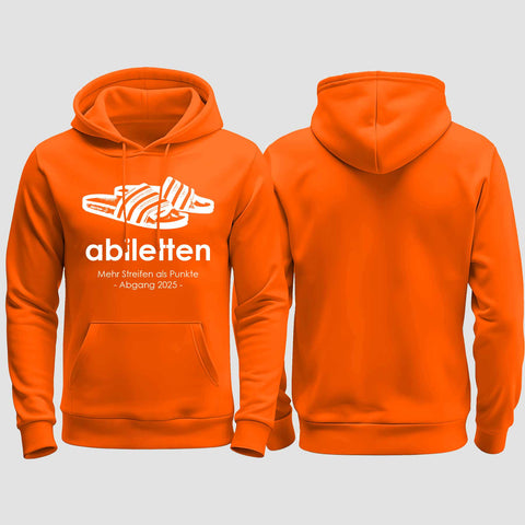 1003 "Abiletten" Abi regular College Hoodie einseitig bedruckt