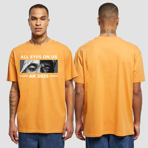 1022 "All Eyes on us" Abschluss Oversize T-Shirt einseitig bedruckt