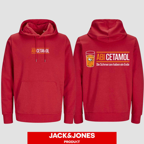 1002 "Abicetamol" Abi Hoodie by Jack&Jones beidseitig bedruckt