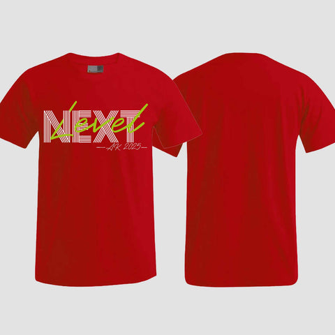 1045 "NEXT Level" Abschluss T-Shirt einseitig bedruckt