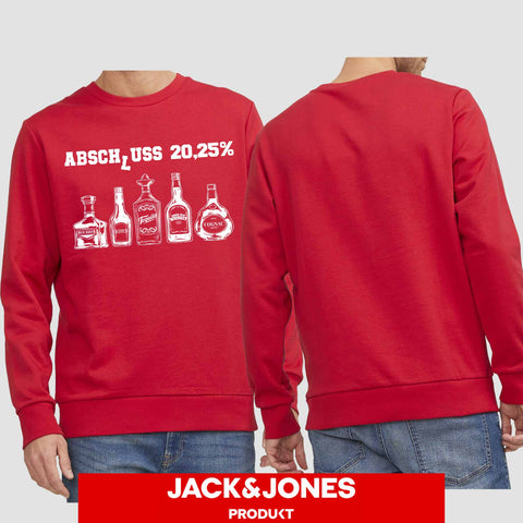 1039 "Abschluss 20,25%" Abschluss Sweatshirt by Jack&Jones einseitig bedruckt