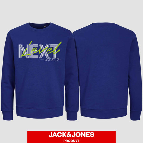 1045 "Next Level" Abschluss Sweatshirt by Jack&Jones einseitig bedruckt