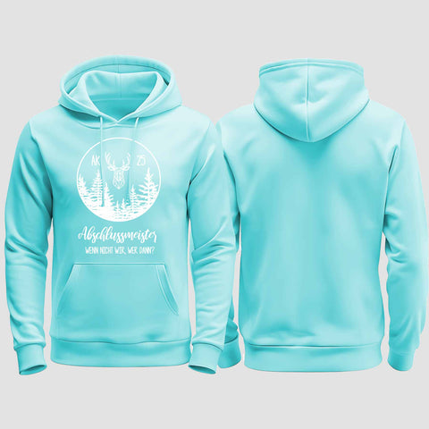 1018 "Abschlussmeister 2" Abschluss regular College Hoodie einseitig bedruckt