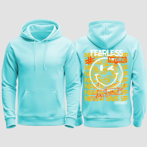 1020 "Smiley" Abschluss regular College Hoodie einseitig bedruckt