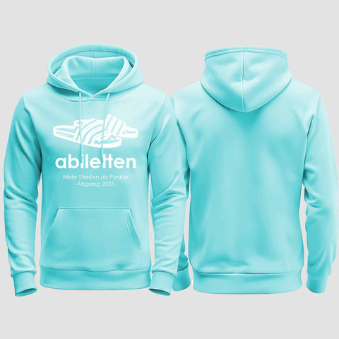 1003 "Abiletten" Abi regular College Hoodie einseitig bedruckt