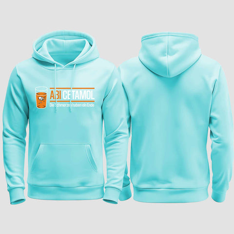 1001 "Abicetamol" Abi regular College Hoodie einseitig bedruckt