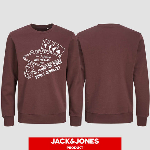 1012 "Abi Vegas" Abi Sweatshirt by Jack&Jones einseitig bedruckt