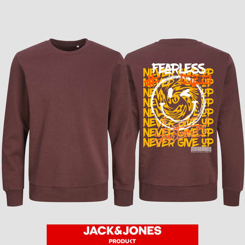 1020 "Fearless" Abschluss Sweatshirt by Jack&Jones einseitig bedruckt