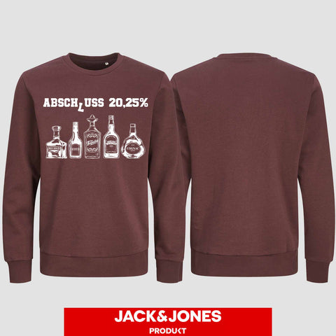 1039 "Abschluss 20,25%" Abschluss Sweatshirt by Jack&Jones einseitig bedruckt