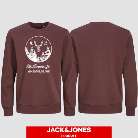 1018 "wenn nicht wir" Abschluss Sweatshirt by Jack&Jones einseitig bedruckt