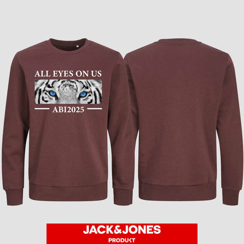 1021 "All Eyes Tiger" Abi Sweatshirt by Jack&Jones einseitig bedruckt