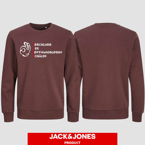 1011 "A.D.H.S" Abschluss Sweatshirt by Jack&Jones einseitig bedruckt